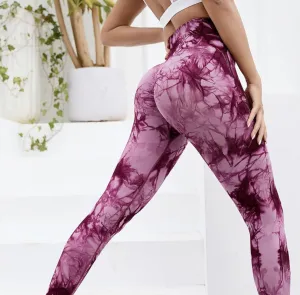 Legínovo Push-up legíny dark pink calypso Veľkosť: S