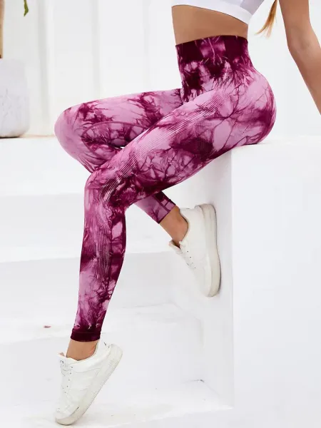Legínovo Push-up legíny dark pink calypso Veľkosť: S