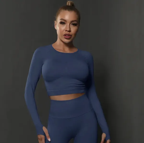 Legínovo Fitness set modrý Elys Veľkosť: L