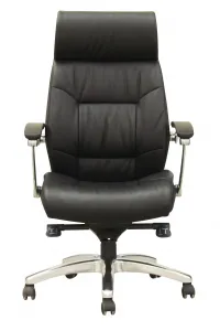 Kožené kancelárske kreslo TINA Black