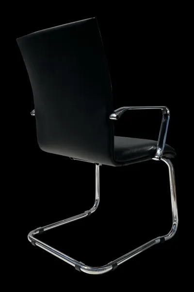 Danker Kožená rokovacia stolička FG / 880 VCR / 405 PCR / Black Velevet