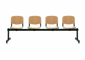 Lavička do čakárne Twin - Wood Počet miest na sedenie: 2