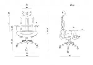 Ergonomická kancelárska stolička Uniq Prevedenie: Čalúnený sedák