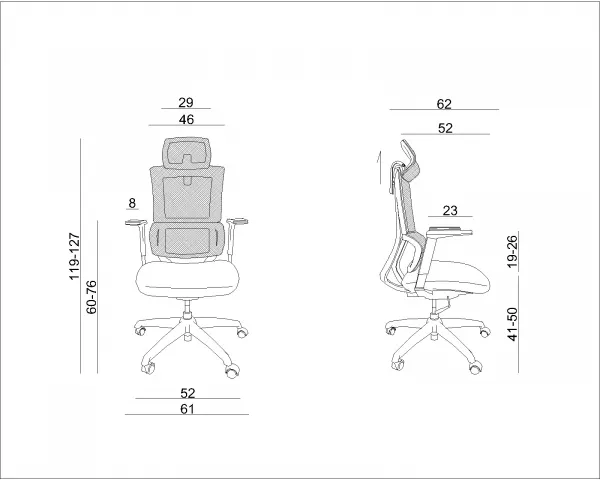 Ergonomická kancelárska stolička ELLE