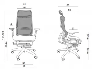Ergonomická kancelárska stolička Space Full Mesh