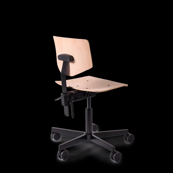 Danker Drevená dielenská stolička Wood 444 / SM 515 - nízka