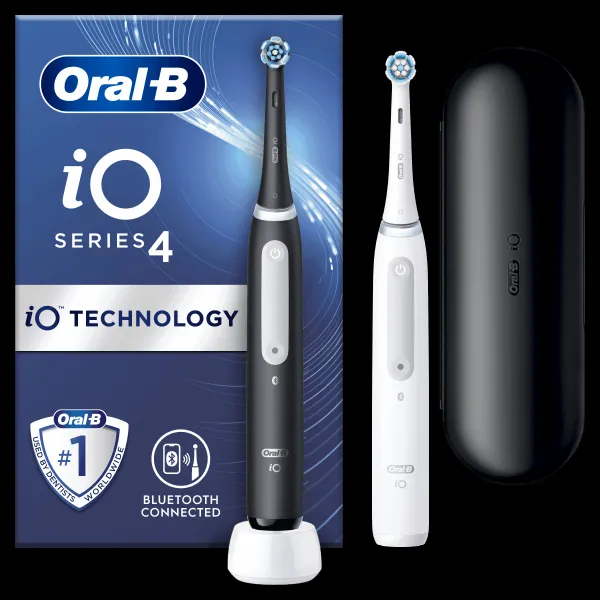 Oral-B iO Series 4 Matt Black + Quite White DUO Pack