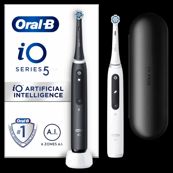 Oral-B iO Series 5 Matt Black+Quite White DUO