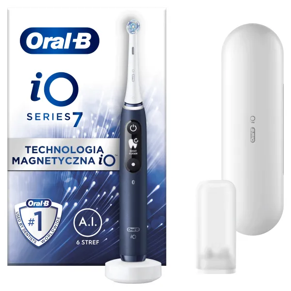 Oral B iO7 elektrická zubná kefka s puzdrom Sapphire Blue