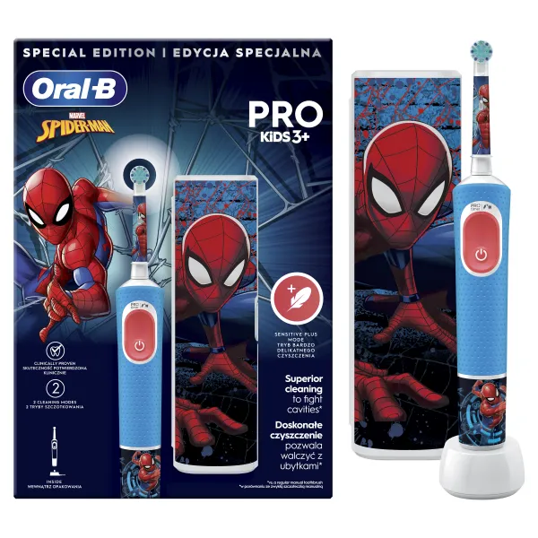 Oral-B Vitality Pro Kids Spiderman + Cestovní pouzdro