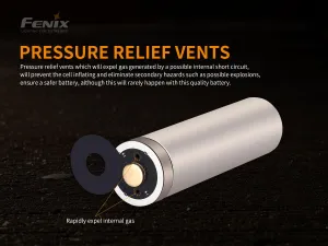 FENIX 21700 5000 mAh s USB-C (Li-Ion) nabíjací akumulátor