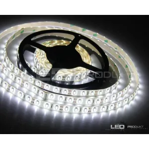 LEDprodukt 5m LED pásik 60LED/m vodeodolný SMD2835 4,8W/m studená biela IP65 12V