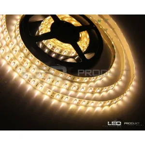 LEDprodukt 5m LED pásik 60LED/m vodeodolný SMD2835 4,8W/m teplá biela IP65 12V