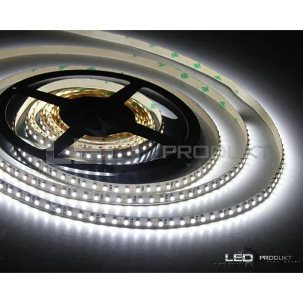 LEDprodukt 5m LED pásik 120LED/m SMD2835 9,6W/m studená biela IP20 12V