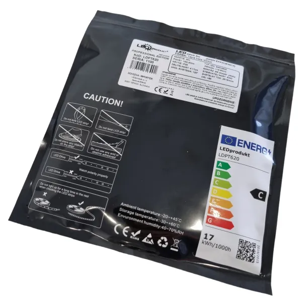 LEDprodukt PROFI LED pásik 192LED/m SMD2835 16,8W/m teplá biela IP20 24V - vysokosvietivý