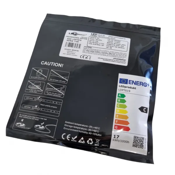 LEDprodukt PROFI LED pásik 192LED/m SMD2835 16,8W/m neutrálna biela IP20 24V - vysokosvietivý