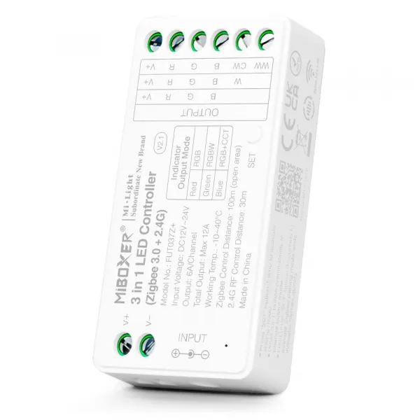 LEDprodukt LED RGB / RGBW / RGB Dual White prijímač 3 in 1 RF5 - Zigbee 3.0 + 2,4GHz (FUT037Z+)