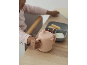 Beaba Hrnček s náustkom a držadlami silikónový Pink