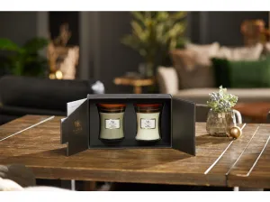 WoodWick Darčekový set 2ks sviečok 275g Fireside & Linen