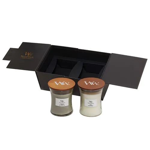 WoodWick Darčekový set 2ks sviečok 275g Fireside & Linen
