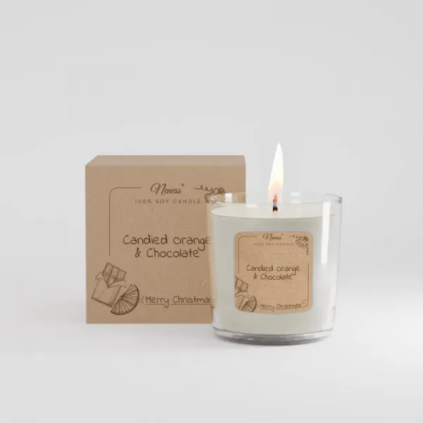Neness Orange & Chocolate Candle 100% sójová sviečka s vôňou pomaranča a čokolády 180g