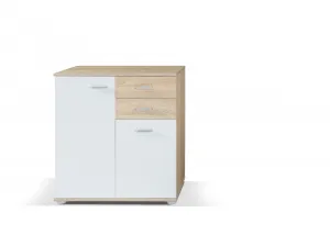 Komoda MIKE 2 2T 2S Farba: Biela