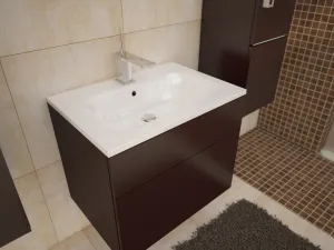 Kúpeľňová zostava PORTO Farba: Biela / biely lesk