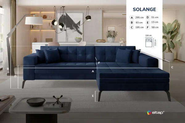 Rohová sedacia súprava Solange Látka: Dora 21