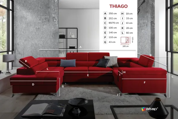 Sedacia súprava Thiago Látka: Kronos 02