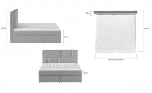 Boxspring Florence Látka: Kronos 19, Rozmer: 180 x 200