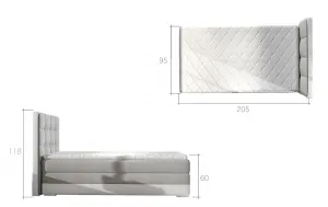 Boxspring Aster Látka: Orinoco 21/ Orinoco 85