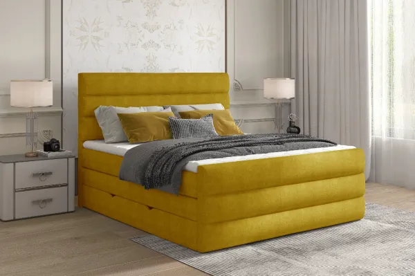 Boxspring Cande Látka: Soft 11, Rozmer: 140 x 200