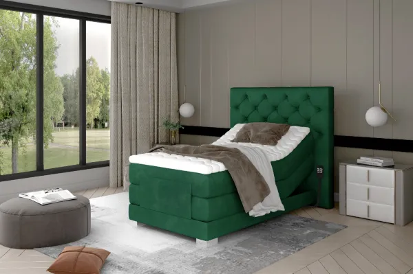 Boxspring Clover 90 x 200 Látka: Dora 21