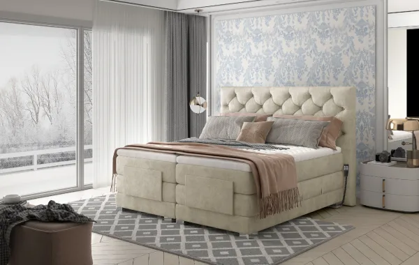 Boxspring Clover Látka: Kronos 19, Rozmer: 140 x 200
