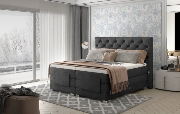 Boxspring Clover Látka: Kronos 19, Rozmer: 140 x 200