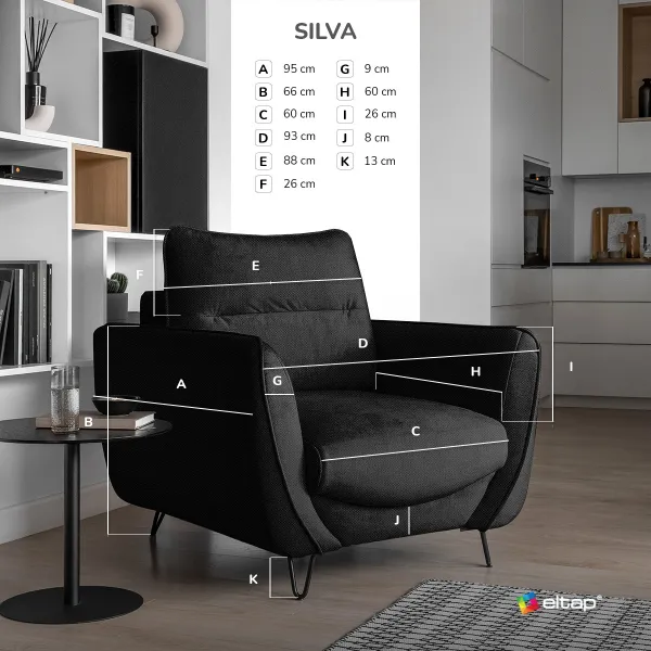 Kreslo Silva Látka: Poco 07