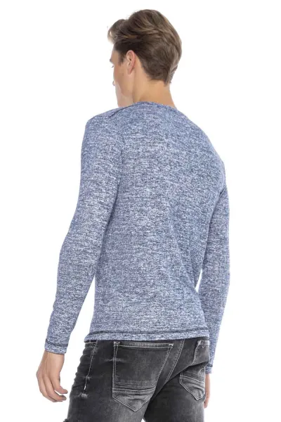 Pánske tričko CIPO & BAXX CL423 BLUE Farba: Modrá, Konfekčná veľkosť: L