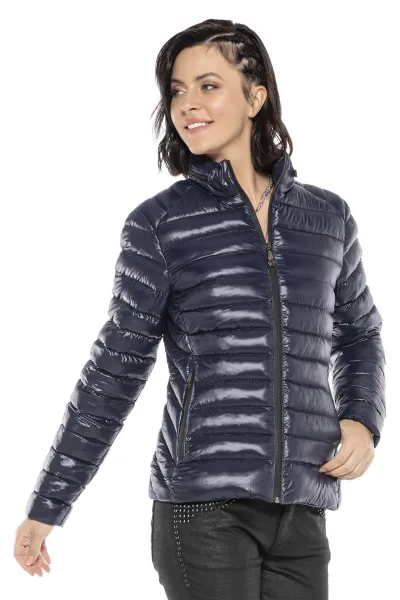 Dámska bunda CIPO & BAXX WM113 DARKBLUE Farba: Modrá, Konfekčná veľkosť: M