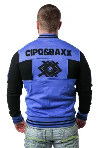 Pánska mikina CIPO & BAXX CL500 BLUE Farba: Modrá, Konfekčná veľkosť: M
