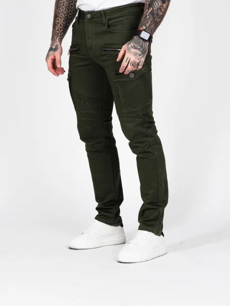 Pánske rifle CIPO & BAXX CD424 KHAKI Farba: Khaki, Konfekčná veľkosť: W38/L32