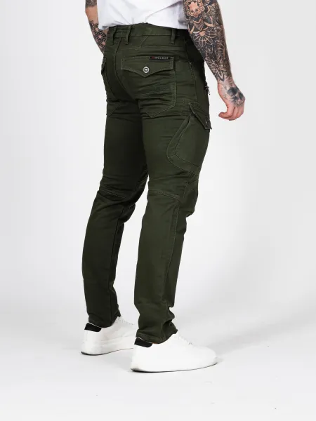 Pánske rifle CIPO & BAXX CD424 KHAKI Farba: Khaki, Konfekčná veľkosť: W38/L32