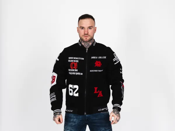 Pánska bunda CIPO & BAXX CJ274 BLACK Farba: Čierna, Konfekčná veľkosť: M
