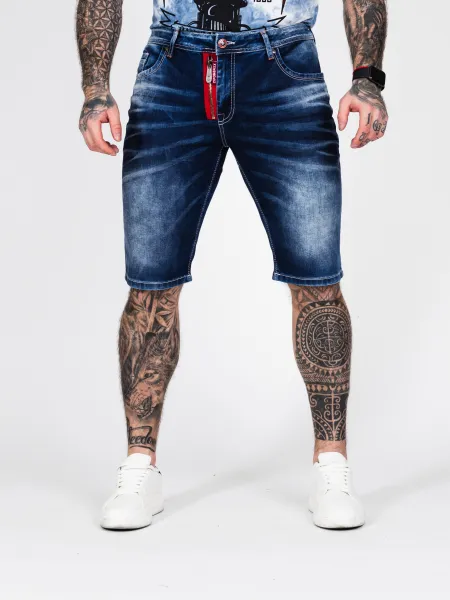 Pánske kraťasy CIPO & BAXX CK237 BLUE Farba: Modrá, Konfekčná veľkosť: W29