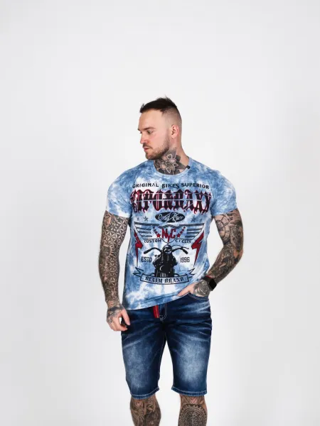 Pánske kraťasy CIPO & BAXX CK237 BLUE Farba: Modrá, Konfekčná veľkosť: W29