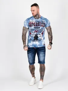 Pánske kraťasy CIPO & BAXX CK237 BLUE Farba: Modrá, Konfekčná veľkosť: W29