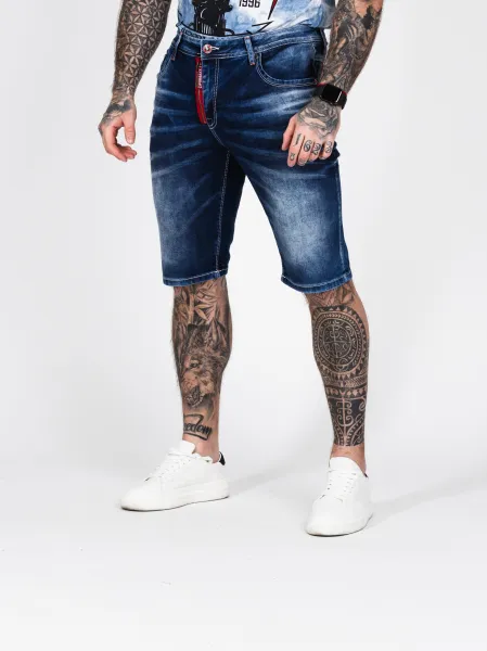 Pánske kraťasy CIPO & BAXX CK237 BLUE Farba: Modrá, Konfekčná veľkosť: W29