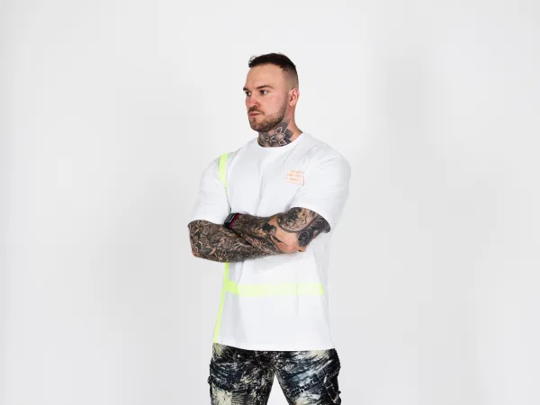 Pánske tričko CIPO & BAXX CT587 WHITE Farba: Biela, Konfekčná veľkosť: XL