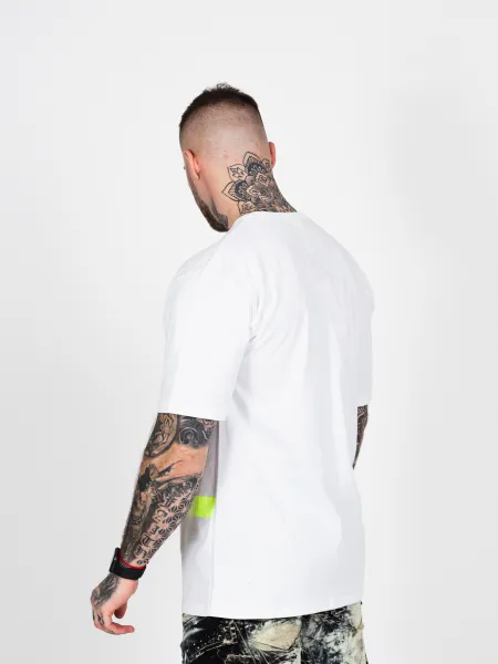 Pánske tričko CIPO & BAXX CT587 WHITE Farba: Biela, Konfekčná veľkosť: XL