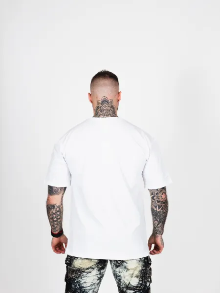 Pánske tričko CIPO & BAXX CT587 WHITE Farba: Biela, Konfekčná veľkosť: XL