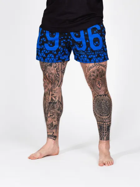 Pánsky plážový komplet CIPO & BAXX CUK247 BLUE Farba: Modrá, Konfekčná veľkosť: M